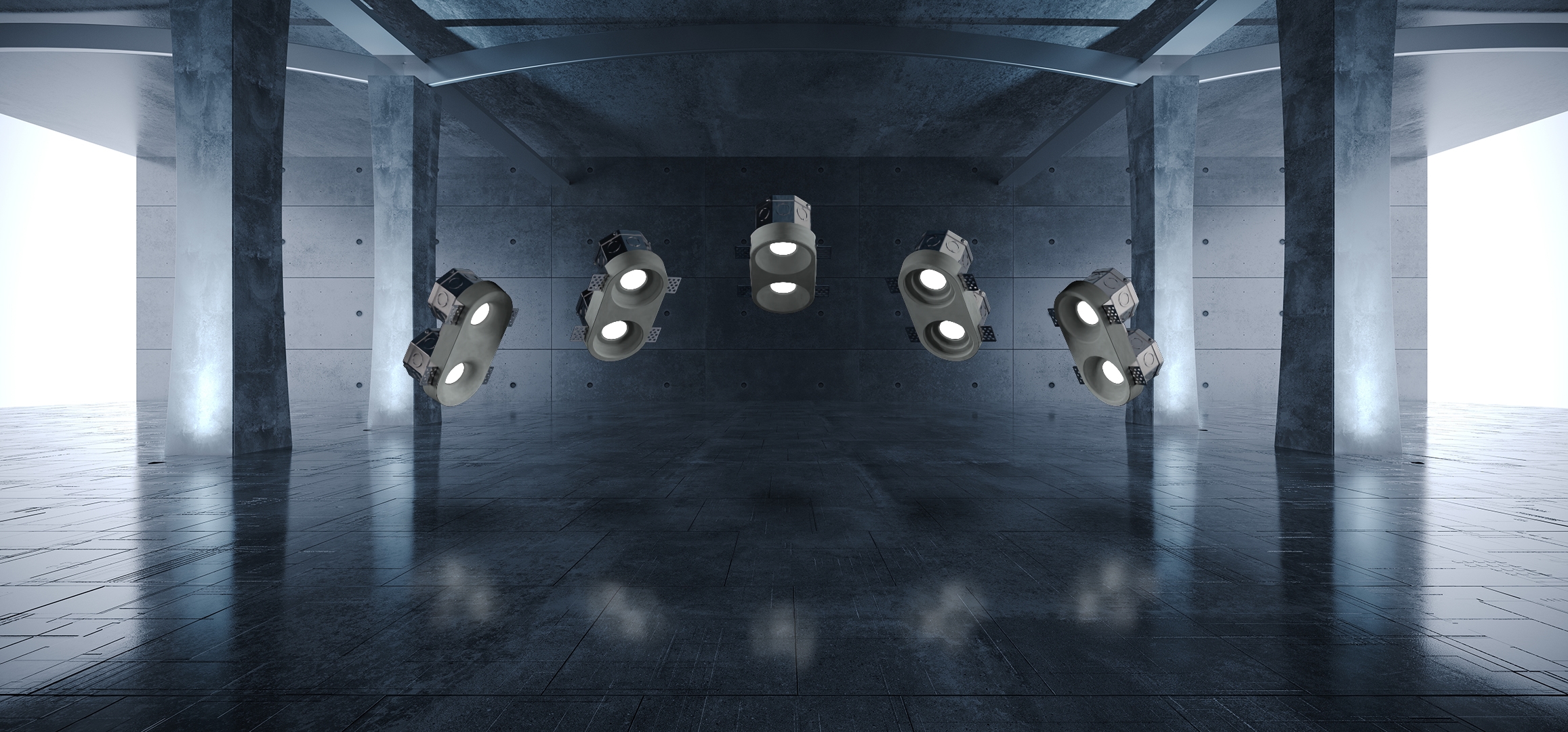 Double Bulb Luminaires - GC250XD & GC251XD & GC252XD & GC253XD Series 6