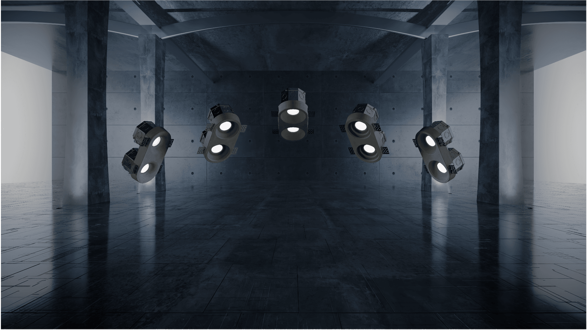 Double Bulb Luminaires - GC250XD & GC251XD & GC252XD & GC253XD Series 3