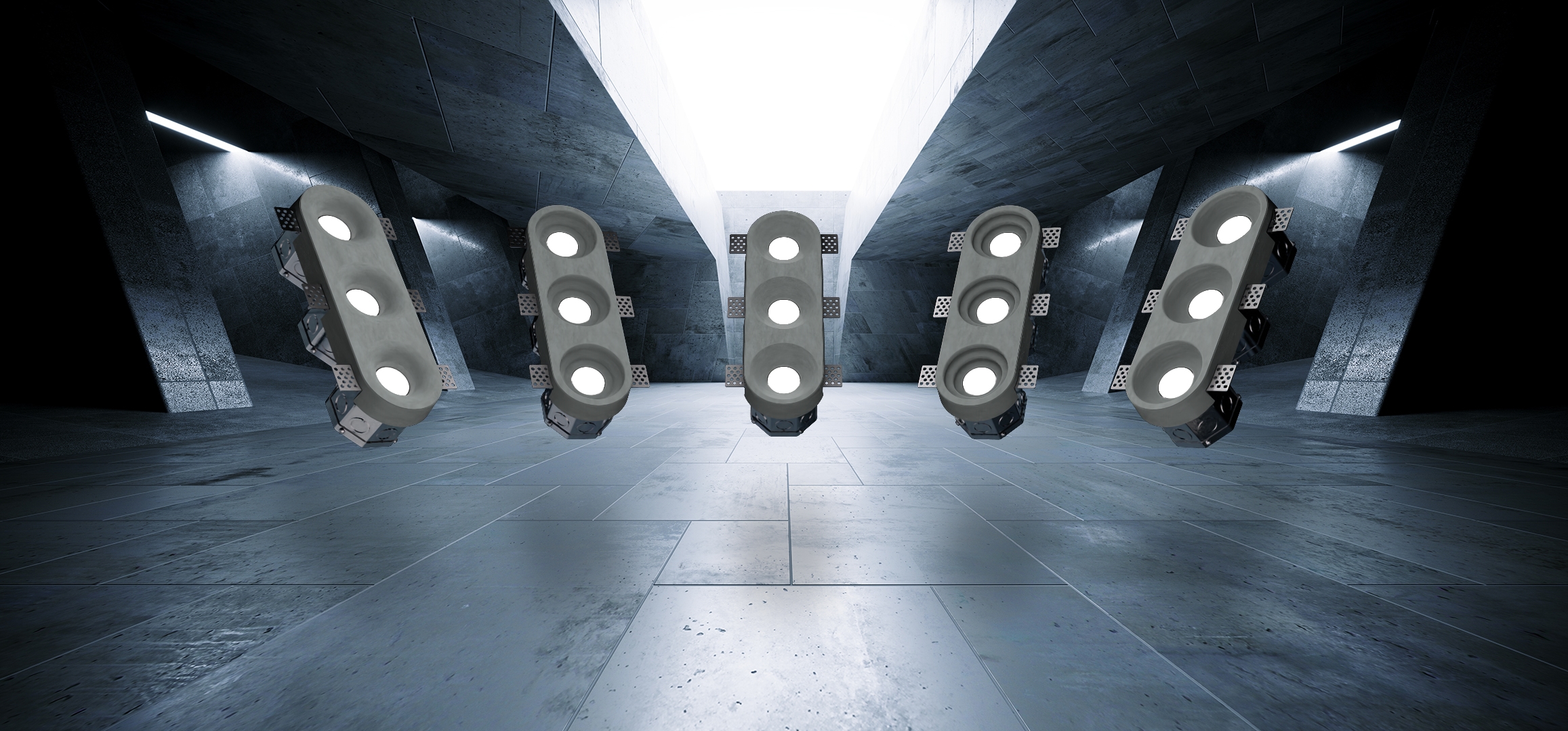 Triple Bulb Luminaires - GC380XT & GC381XT & GC382XT & GC383XT Series 5